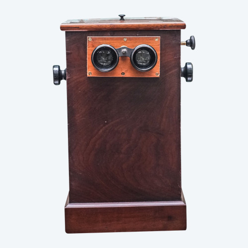 Stereoscopic terminal, 50 glass or cardboard plates, 8.5 X 17 cm