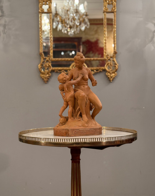 Gueridon Basculant En Acajou d'Epoque Louis XVI, Vers 1780