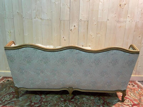 Wohnzimmersofa und ein Paar Sessel im Louis-XV-Stil