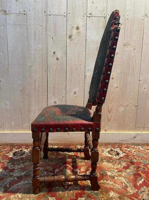 Set of 4 Louis XIII chairs