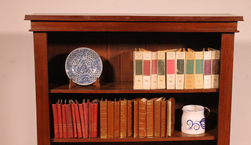 Libreria a giorno in noce del XIX secolo - Inghilterra