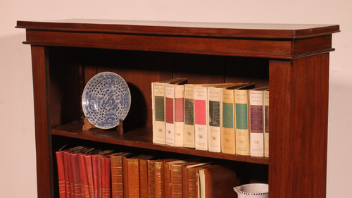 Libreria a giorno in noce del XIX secolo - Inghilterra