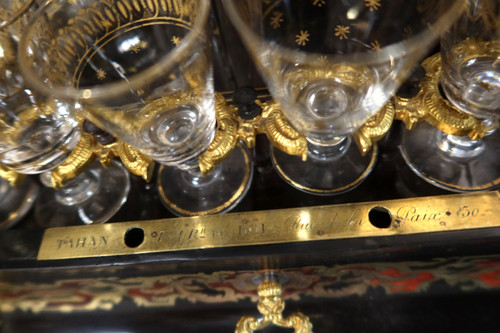 Cave à liqueurs style Boulle signée Tahan à Paris