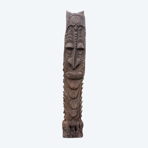 Poteau de case, totem, art océanien, art tribal, Océanie, Papouasie Nouvelle Guinée