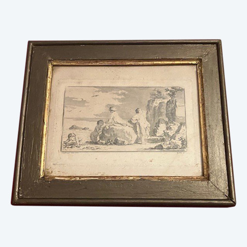 Engraving from the Louis XVI period around 1770-1780 in good general condition