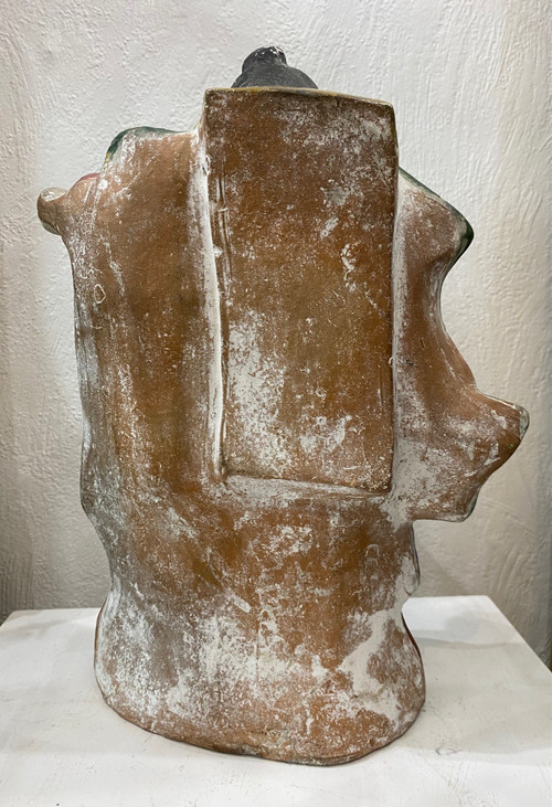 JAPON - Céramique Polychrome - Samouraï - XIX Siècle