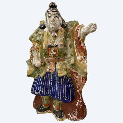 JAPON - Céramique Polychrome - Samouraï - XIX Siècle
