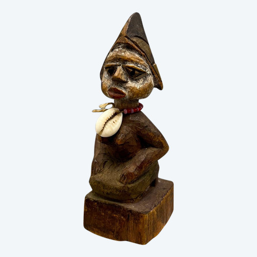Piccola STATUETTA raffigurante una MATERNITÀ - Cultura Punu, Gabon - 1900 circa