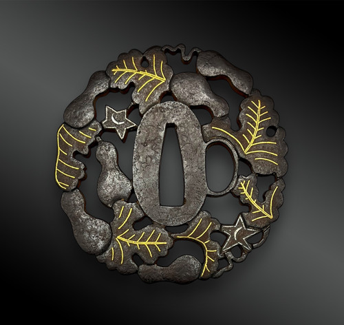 TSUBA Maru Gata - Japan - Edo-Zeit (1603-1868)