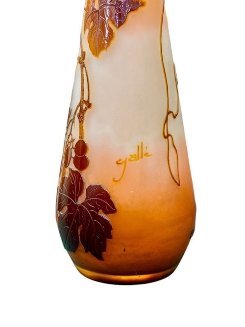 Emile Gallé Vase "With Grapes"