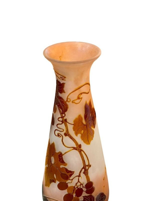 Emile Gallé Vase "With Grapes"