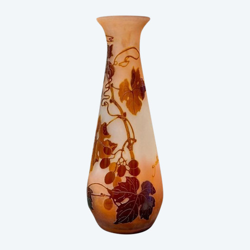 Emile Gallé Vase "With Grapes"