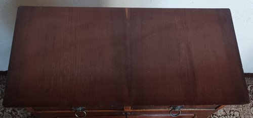 English style cherry wood scriban craft furniture
