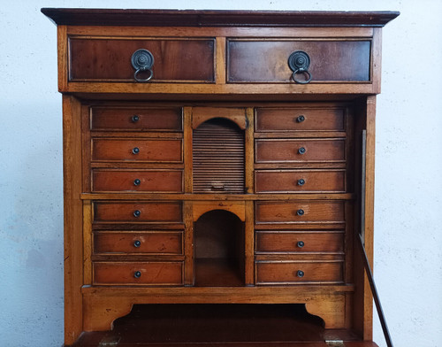 English style cherry wood scriban craft furniture