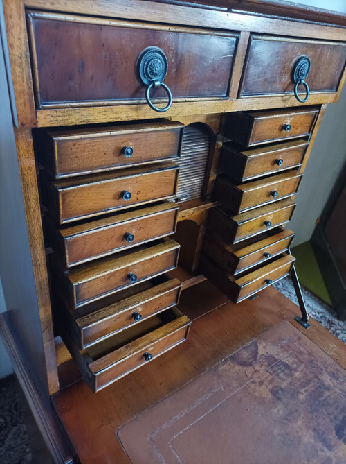 English style cherry wood scriban craft furniture