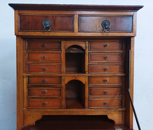 English style cherry wood scriban craft furniture