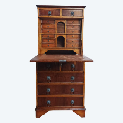 English style cherry wood scriban craft furniture