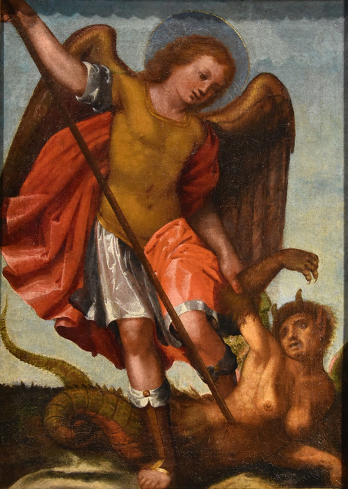 Der siegreiche Erzengel Michael, Toskana – 16. Jahrhundert