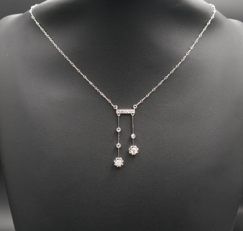 Collana negligee Diamanti, Platino.
