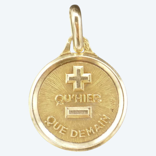 Augis Mini Médaille d'Amour, Or 18 Carats