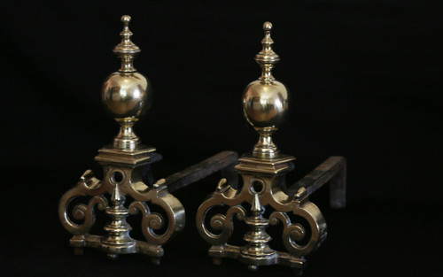 Paar Feuerböcke aus Bronze von Louis XIV, 18. Jahrhundert 