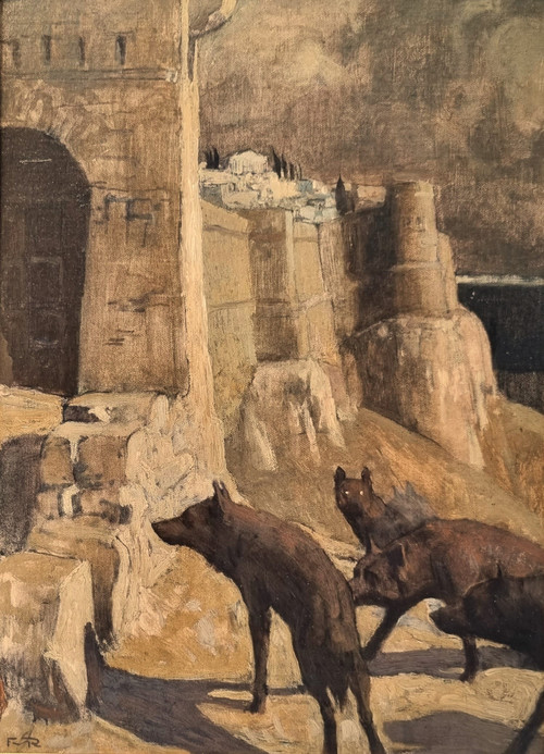 François Maurice ROGANEAU - The Wolves on the Acropolis