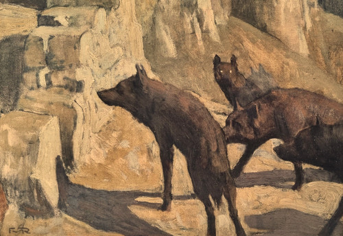 François Maurice ROGANEAU - The Wolves on the Acropolis
