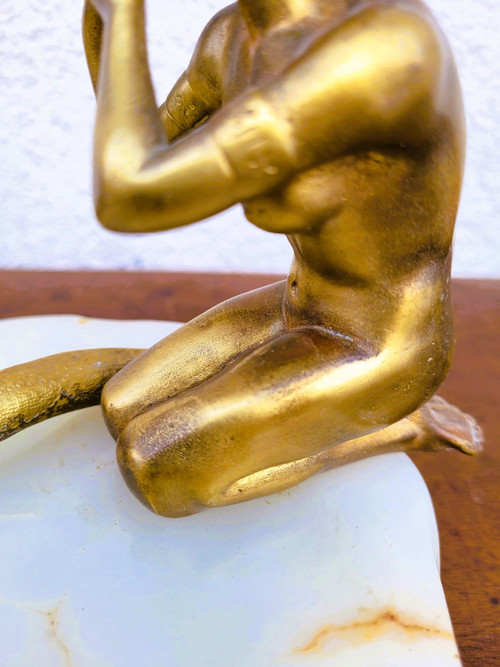 Snake Charmer, In the Style of Preiss, Bronze, Art Deco, 20th Century