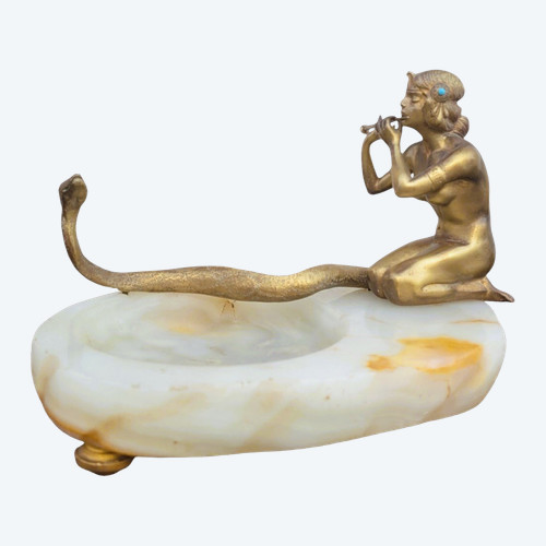 Snake Charmer, In the Style of Preiss, Bronze, Art Deco, 20th Century