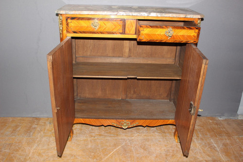 Bahut Transition Louis XV Louis XVI In Intarsien Um 1900