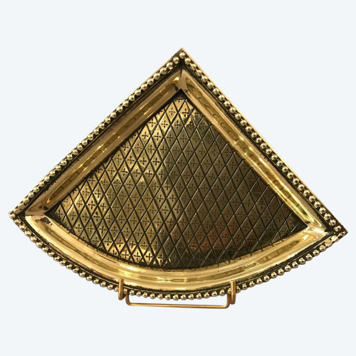 Petit coin de cheminée en bronze d'époque 19 ème de style Louis XVI 