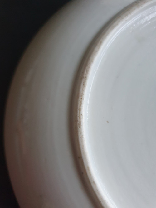 Plat en porcelaine chinoise de la période Qianlong/Jiaqing ,  21,5 cm
