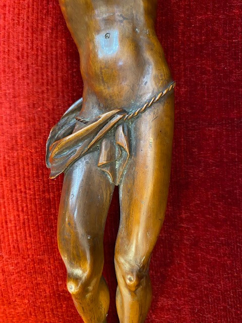 Scuola fiamminga - Cristo in legno di bosso - XVII secolo