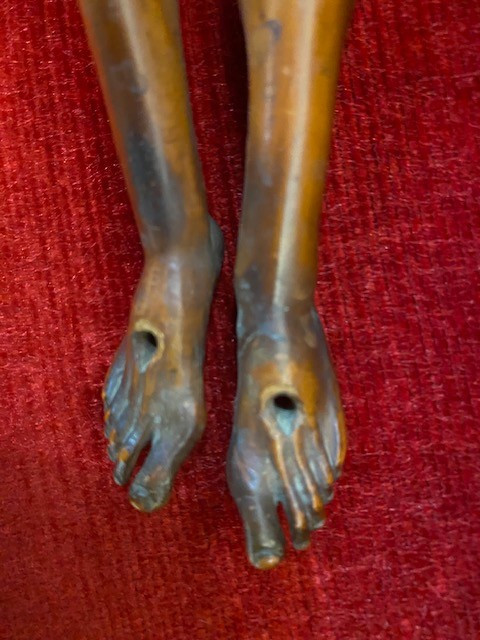 Scuola fiamminga - Cristo in legno di bosso - XVII secolo