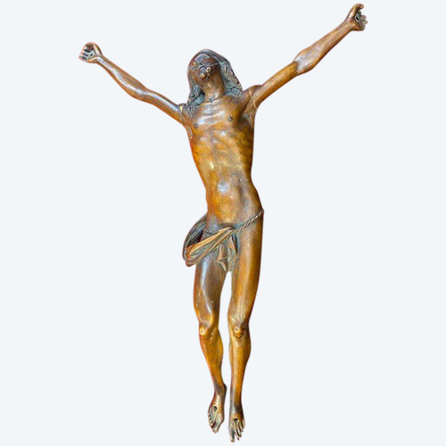 Scuola fiamminga - Cristo in legno di bosso - XVII secolo