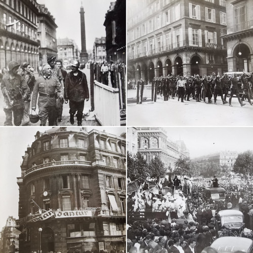 Lot De 32 Photos De La Liberation De Paris Agence Lapi