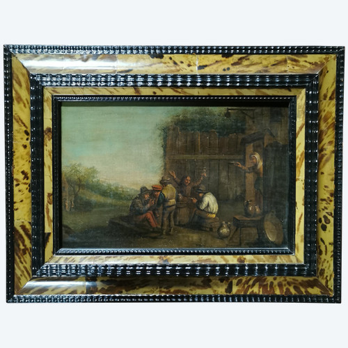 Scène de village d'après TENIERS XIX éme