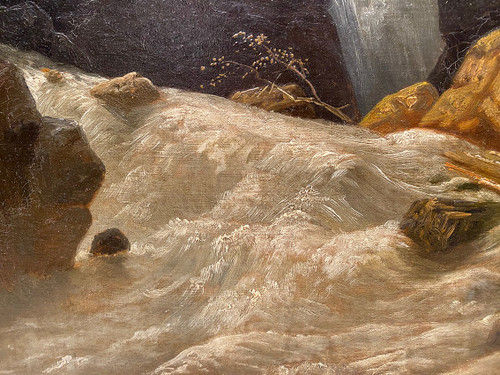Carl Ludwig Schmitz, Pair of oils on canvas. Mountain landscapes, 19th century