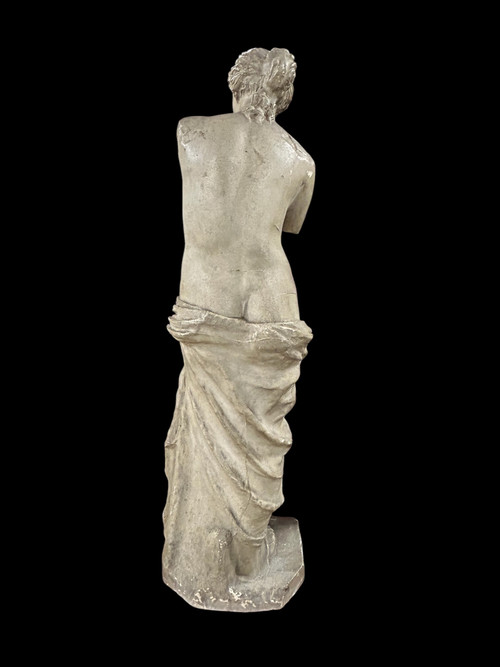 Venere di Milo, grande scultura in gesso del XIX secolo H 86 cm