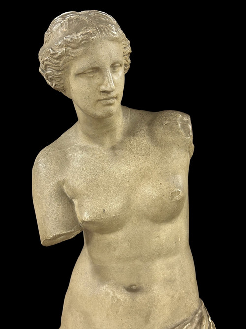 Venere di Milo, grande scultura in gesso del XIX secolo H 86 cm