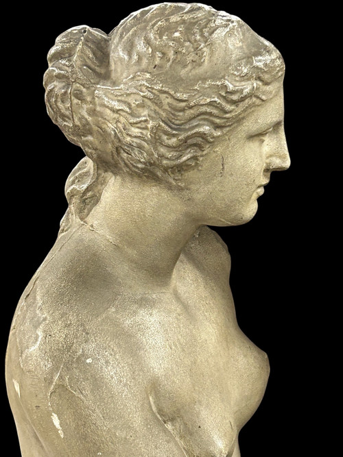 Venere di Milo, grande scultura in gesso del XIX secolo H 86 cm