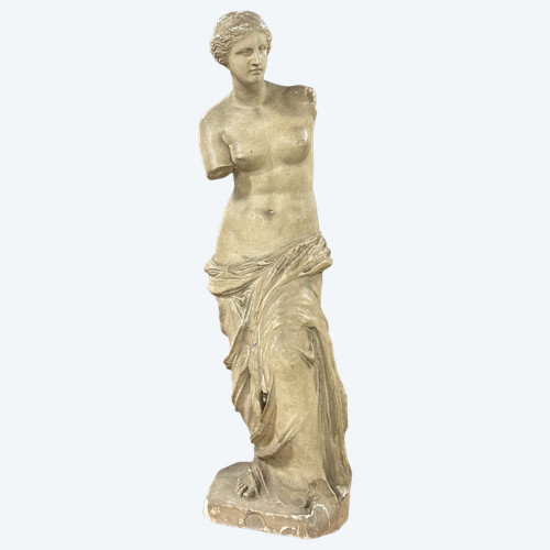 Venere di Milo, grande scultura in gesso del XIX secolo H 86 cm