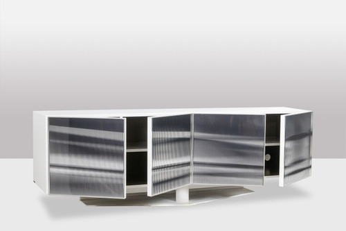 Roche Bobois. Credenza "cinetica" in bianco e nero. 1990's. LS60981708I