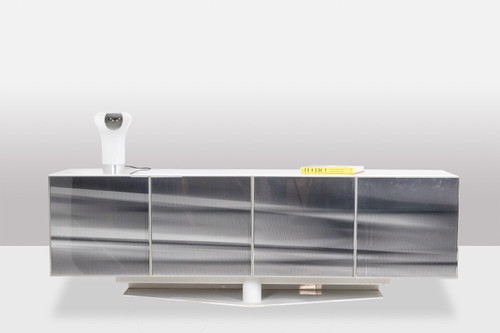 Roche Bobois. Credenza "cinetica" in bianco e nero. 1990's. LS60981708I