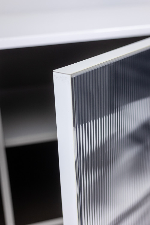 Roche Bobois. Credenza "cinetica" in bianco e nero. 1990's. LS60981708I