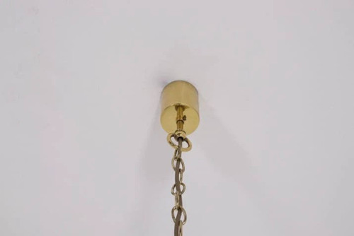 Lampade a sospensione in ottone e vetro ghiaccio di Murano