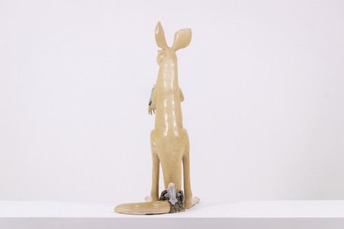 Valérie Courtet. Canguro in ceramica. Opera contemporanea. LS61381809P