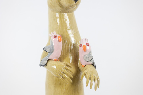 Valérie Courtet. Canguro in ceramica. Opera contemporanea. LS61381809P