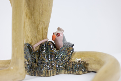 Valérie Courtet. Canguro in ceramica. Opera contemporanea. LS61381809P