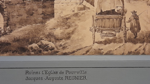 Die Ruinen der Kirche von Pourville von Régnier